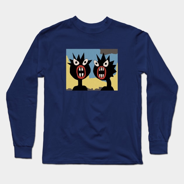 TWIN RAGERS Long Sleeve T-Shirt by OLIVER HASSELL